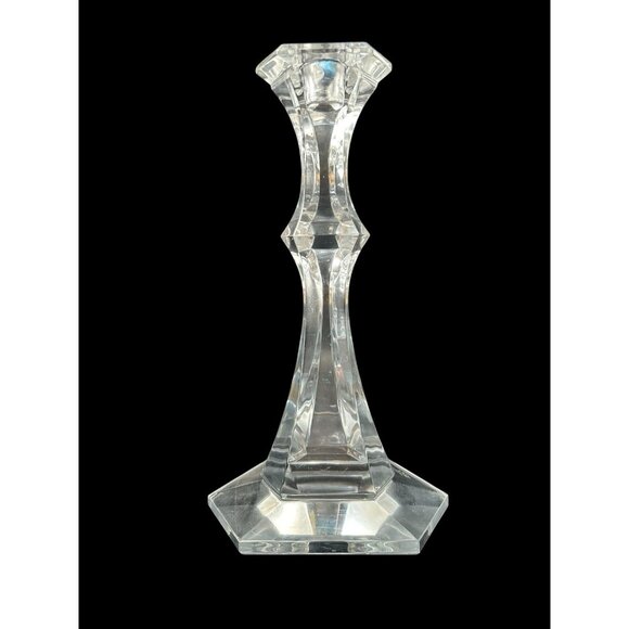 Vintage Val St Lambert Candlesticks VAS70 Pair 9.5 inches Cut Crystal GIFTWARE - Picture 5 of 13